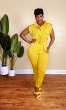 Load image into Gallery viewer, TRENDSETTER JUMPSUIT (CHARTREUSE)