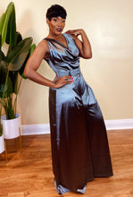 Load image into Gallery viewer, LUXURY COWL NECK JUMPSUIT (SMOKE GRAY)