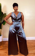 Load image into Gallery viewer, LUXURY COWL NECK JUMPSUIT (SMOKE GRAY)