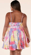 Load image into Gallery viewer, Bonnie Tie-Dye Mini Dress (Plus)