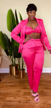 Load image into Gallery viewer, 3 PC BOSS BABE PANTS SET "FUSCHIA"