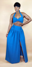 Load image into Gallery viewer, Indigo Blue Skirt Set