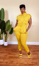 Load image into Gallery viewer, TRENDSETTER JUMPSUIT (CHARTREUSE)