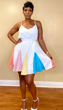 Load image into Gallery viewer, COTTON CANDY SKIES A-LINE DRESS
