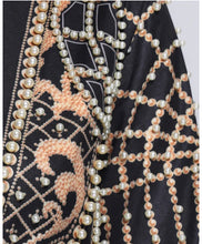 Load image into Gallery viewer, PEARL EMBELLISHED BLAZER (BLACK)
