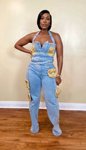 Load image into Gallery viewer, DENIM UTILITY JUMPSUIT
