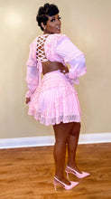 Load image into Gallery viewer, BLUSHING BELLE TIERED MINI DRESS

