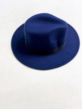 Load image into Gallery viewer, Navy Fedora

