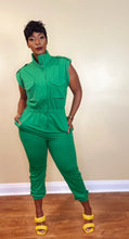 Load image into Gallery viewer, TRENDSETTER JUMPSUIT (EMERALD)
