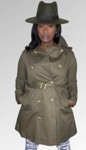 Load image into Gallery viewer, Olive Trench Coat
