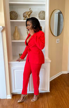 Load image into Gallery viewer, HIGH SOCIETY BLAZER SET (RED)
