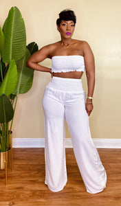 OFF TO PARADISE PANTS SET (OFF WHITE)