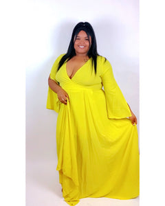 Sunshine On A Cloudy Day Maxi Dress (Plus Size)