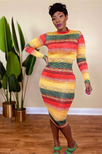 Load image into Gallery viewer, JAMAICA VIBES MIDI DRESS
