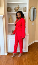 Load image into Gallery viewer, HIGH SOCIETY BLAZER SET (RED)
