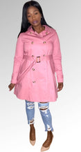 Load image into Gallery viewer, Dusty Rose Trench Coat
