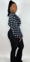 Load image into Gallery viewer, Polka Dot Top (Black)
