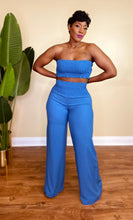 Load image into Gallery viewer, OFF TO PARADISE PANTS SET (DENIM BLUE)
